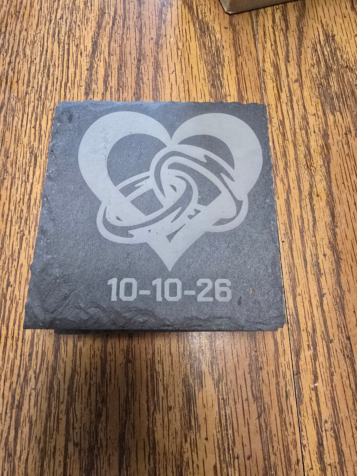 Custom Engraved Slate Coasters - Set of 4