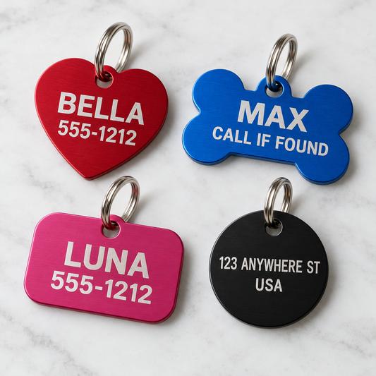 Personalized Aluminum Pet ID Tag
